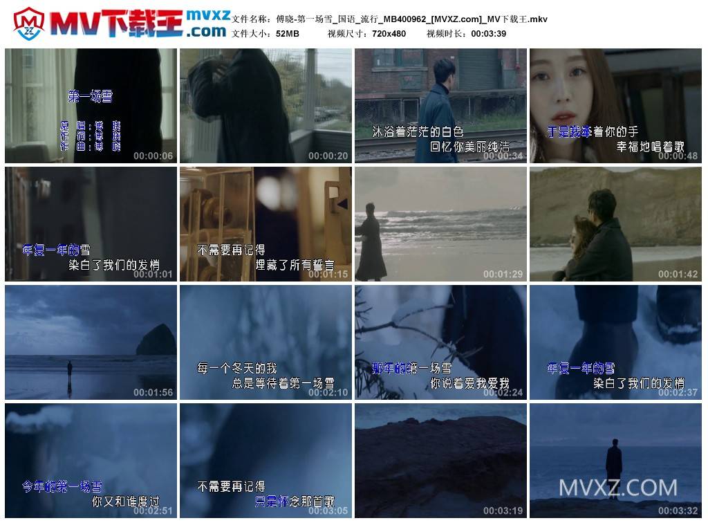 傅晓-第一场雪_国语_流行_MB400962